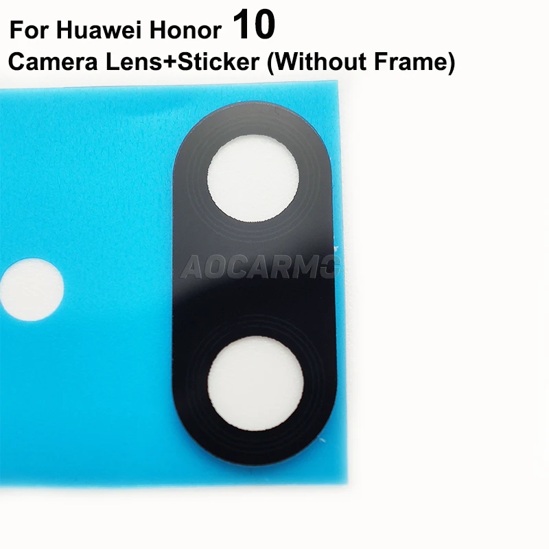 Aocarmo Za Huawei Honor 10 /10 Lite Objektiv Glavne Kamere Vzvratno Nazaj Objektiv Kamere Stekla Z Okvirjem Obroč Pokrov Samolepilna Nalepka