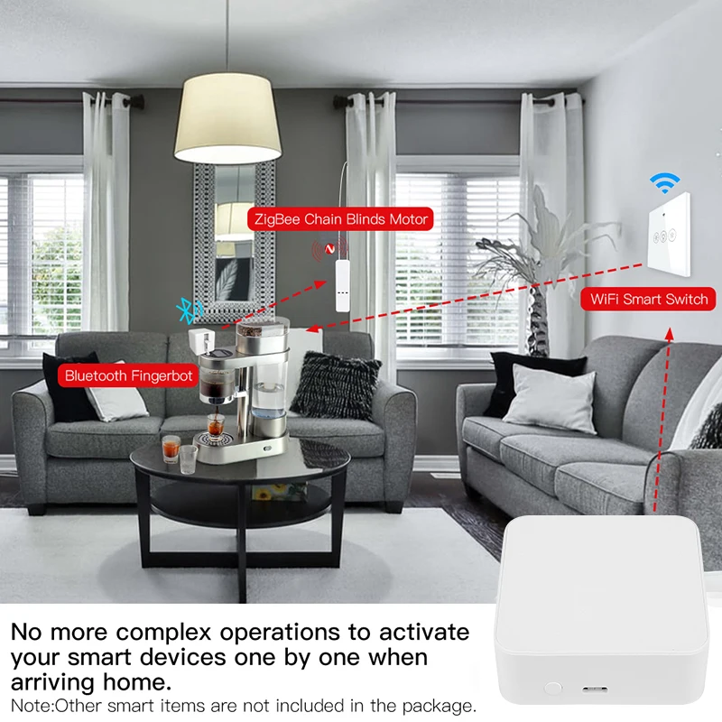 Multimode Smart Home Gateway ZigBee WIFI Bluetooth Očesa Hub Tuya/Smart Življenje Inteligentni Dom Prehodom Delo Z Alexa googlova Domača stran