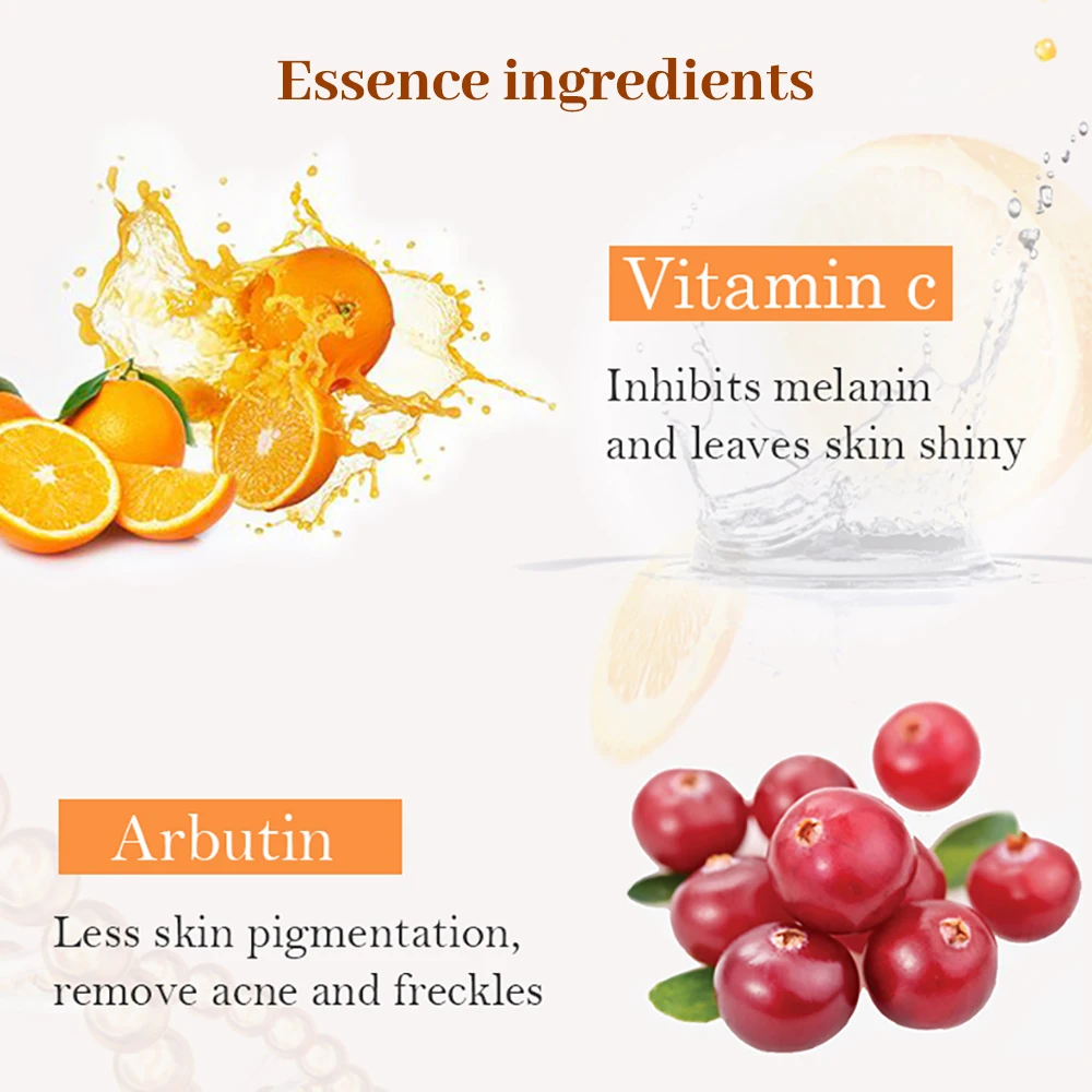 Vitamin C Beljenje Serum Vitamin E Organski Serum Anti-Aging Obraz, Oči Zdravljenje Lepotni Vitamin C Serum za Obraz