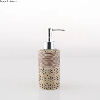 1 pc 280ml Šampon Razpršilnik Japonski Slog Keramike Okroglo Obliko Losjon za Steklenice Manšeta Strani Razpršilnik Kopalnica Dobave