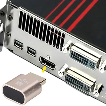 10PCS VGA Navidezni Zaslon Adapter HDMI DDC EDID preizkusni čep brez Glave Duha Zaslon Emulator Zaklepanje plošče-1920x1080 @60Hz