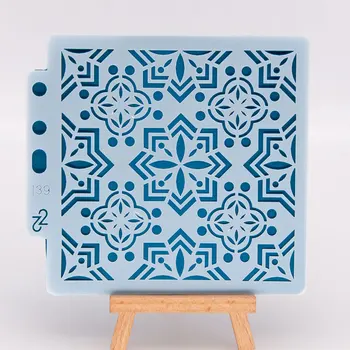 14*13cm Okno Okvir Geometrijo DIY Layering Matrice Stensko Slikarstvo Album Kolorit Reliefi Album Dekorativni Predlogo