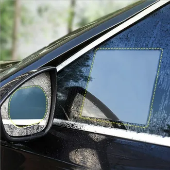 2/4Pcs Avto Strani Rearview Mirror Nepremočljiva Anti-Fog Filma Strani Steklo za Film, ki Lahko Zaščiti Svojo Vizijo, Vožnjo na Deževne Dni