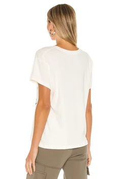 2021 Ženske Modni Tisk Bombaža T-Shirt Kratek Rokav O Vratu Tees Gospe Priložnostne Tee Shirt Elegancija Vrh