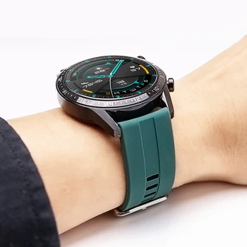 22 mm Huawei Watch GT/2/2e/pro trak za Samsung Prestavi S3 meje šport silikonsko zapestnico Galaxy watch 3 45mm/46mm/GT2/GT2e band
