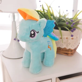 23-47 cm My Little Horse Plišastih Igrač Risank Anime Equestria Slike Rainbow Barva Unicorn Ponija Nevihte Pralni Lutka Darilo Za Otroke