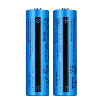 2pcs 5000AMH 3,7 V 18650 Polnilna Baterija Litij-ion Gumb na Vrhu Za LED Flashligh batterie