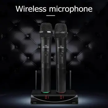 2pcs Pametni Brezžični Ročni Mikrofon Mic Z USB Sprejemnik Zvoka Avdio Ojačevalnik Za Petje Karaoke Android Smart TV Box