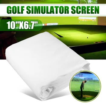 300cmx200cm Žogo Golf Simulator Zaslon Notranji Usposabljanja Vpliv Projekcijski Zaslon Belo Krpo Za Golf Cilj Vadbe