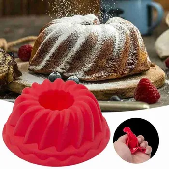 3D Velike Obliko Hrane Silikona Torto Plesni Nagubani Pekarna Orodja Kruh Obliki Ponev za Peko Bakeware Torto Plesni