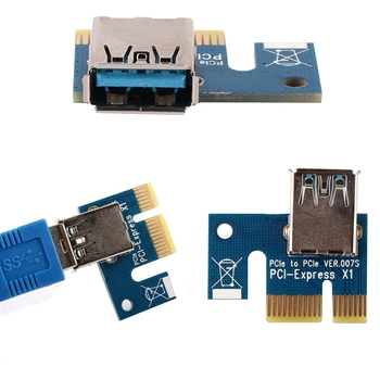 6 Pack PCI-E Odcepa za Bitcoin ETH Kovanec Ubit Rudarstvo Namenske Grafične Kartice 1X do 16X 60 cm USB 3.0 Podaljšek