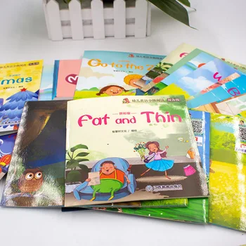 60 Knjige/Set za Otroke angleščina Zgodnjega Učenja slikanica Storybook Razsvetljenje Kognitivne Tale Spanjem Zgodba Knjige livre