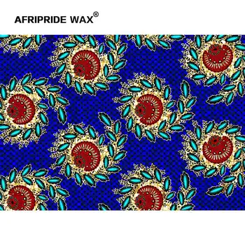 Afriške ankara tkanine visoke kakovosti na debelo afriške cvet bombaž pravi vosek brocade tkanine za oblačila A18F0661