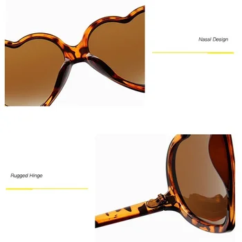 AKAgafas Srce sončna Očala Ženske 2021 Razkošno Prevelik sončna Očala Ženske Luksuzni Retro sončna Očala za Ženske Gafas De Sol Mujer
