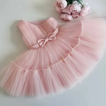 Baby Girl Oblačenja Novorojenčka Princesa Obleke Za Otroka Prvi 1. letnik Rojstni dan Obleka za Malčke Stranka Obleko Tutu Malčke Dekliška Oblačila