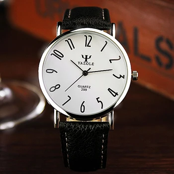 Blagovne znamke Yazole Watch Poslovnih Edinstveno Casual Men ' s Watch Usnje Watch Klasičnih Ultra-tanek Quartz uro Relogio Masculino