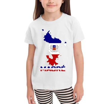 Blason Carte Napis De Mayotte Sl Mahorais (BBR) (Maoré) otroška T-shirt Smešno R278 T-majice Eur Velikost