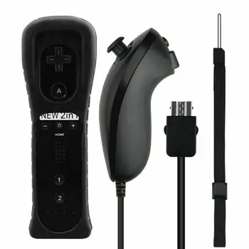 Brezžična tehnologija Bluetooth Remote Gamepad Krmilnika Za Nintend Wii/Wii U Konzole Nunchuck Daljinski upravljalnik Vgrajen Zvočnik Vibracij