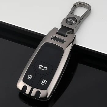 Cinkove Zlitine Avto Ključ Primeru Za Audi A4 A4L A5 A6 A8 B9 V5 V7 TT TTS S4 S5 8S Keychain Dodatki