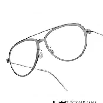 Danska Blagovna Znamka Titana Kratkovidnost Očal Okvir 6547 Moški Ženske Brezvijačno Spektakel Okvir Ultralahkih Optični Recept Očala