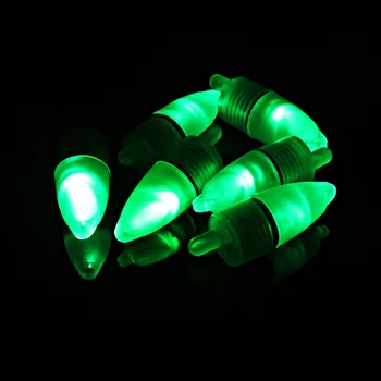 Debelo 10 računalniki Prenosni LED Luči Ribolov Float Palico Ugriz Prostem Noč Športni Ribolov Pribor Modro Zeleno peche flotteur