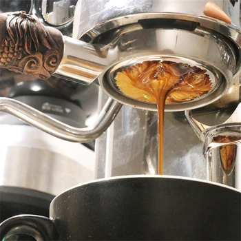 E61 58MM Kava Espresso brez Dna Portafilter aparat za Kavo Trden Lesen Ročaj 304 Nerjaveče Jeklo Kave Orodja Za Barista