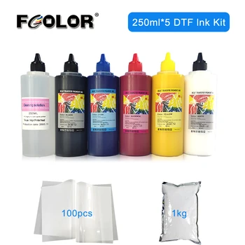 Fcolor DTF Tekstilne Prenos HIŠNE Film Pigment Črnila za L1800 L800 L801 R290 R330 Prenos Tiskanje v Prahu