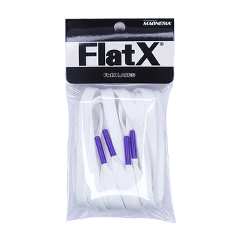FlatX 8 mm Bela/Vijolična Barva Kovinskih Nasveti Shoelaces Visoke Kakovosti Profesionalni Zavezat Vezalke Vezalko Lacet