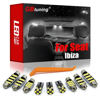 GBtuning Canbus LED Za Seat Ibiza 6L 6L1 6J 6P 6J5 6P1 6J1 6P5 6J8 6P8 2002-2016 Avto Dome Žarnica Svetilka Notranje zadeve Branje Svetlobe Kit