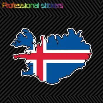 Islandija Oblikovan Islandski Zastave Nalepke Die Cut Vinil Islandija Zastavo Isl Nalepke za Avto, RV, Prenosni računalniki, Motorna kolesa, Pisarniški Material
