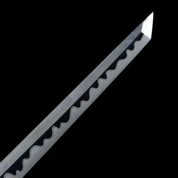 Japonski Katana Shirasaya T10 Jekla Gline Kaljeno Rezilo Britev Ostrih Pripravljen Za Boj Pravi Ninja Meč-Rose Lesa Tulec