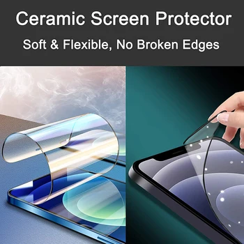 Keramično zaščitno folijo za Huawei P40 lite P30 Pro P20 Čast 20 10 9X 9A 8X polno kritje screen protector Žilavost Anti-lomljen