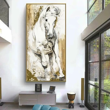 Konji Platno Slikarstvo Živali, Plakatov in Fotografij Quardos Wall Art Slike za Dnevni Sobi Doma Wall art Okras Cuardos