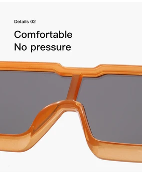 LAMOFUR blagovno Znamko design Prevelik Okvir Enem Kosu Objektiv, sončna Očala 2021 Stranka Čas Self-Portrait Vožnjo sončna Očala za Ženske 312