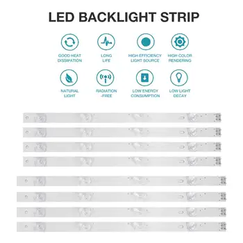LED Osvetlitev ozadja trak 8 Lučka Za L G 42-palčni TV INNOTEK DRT 3.0 42