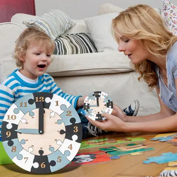 Leseno Uro Puzzle Doma starši-otrok, Zgodnje Izobraževanje Puzzle Najnovejše Visoke Kakovosti Učenja, Poučevanja Toddlers Igrača Игрушки