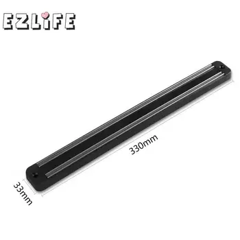 Magnetic Knife Holder 13 inch Wall Mount Black ABS Utensil Placstic For Metal Holder Block Knife Storage Strip Kitchen Chef W4C7