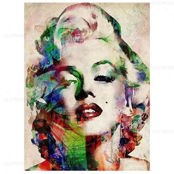 Marilyn Monroe Diamond Slikarstvo Diy 5D Navzkrižno Šiv Stenskih slikah, Polno Nosorogovo Vezenje Ročno Dom Dekoracija Spalnica
