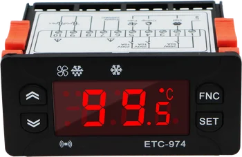 Mini Temperaturni Regulator Termostat Hladilnika Regulator Thermoregulator Termočlen NTC Dvojni senzor 220V ITD-974 30% Popusta