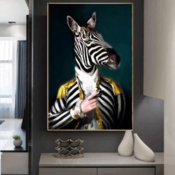 Mister Trak Plakat Platno Slikarstvo Živali Zebra Umetnosti Plakatov In Fotografij Stenske Slike Za Dnevni Sobi Doma Cuadros Dekoracijo