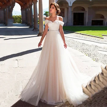 MNGRL Poročno Obleko Eno-ramo Luksuzni Retro Ročno Vrtanje Bele Čipke Poročne Obleke 3D Cvet Povoj Plus Velikost Poročni Obleki