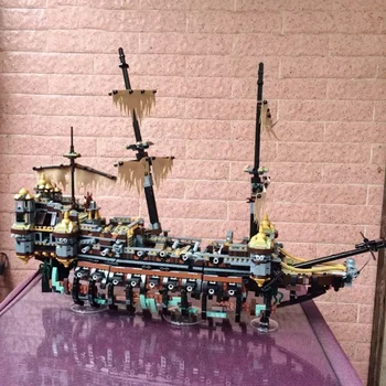 MOC Pirati Imperial Karibi gradniki Nastavite Vodilni Model Stavbe DIY 10210 Božična Darila Za Otroke