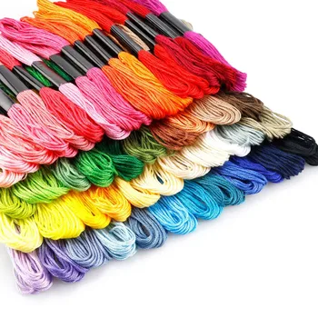 Multi-Barvni Navzkrižno Šiv Nitka Rainbow Barva za Vezenje Niti Nitka sukanec za Šivanje Za Ženske DIY Šivanje Orodje Q40