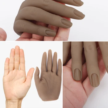 Nail Art Prakse Usposabljanja Strani Prilagodljiv Bend s Sklepi Ponaredek Roke za Manikiranje Orodje za Nail Art Zaslon Praksi Roke Nohtov Model