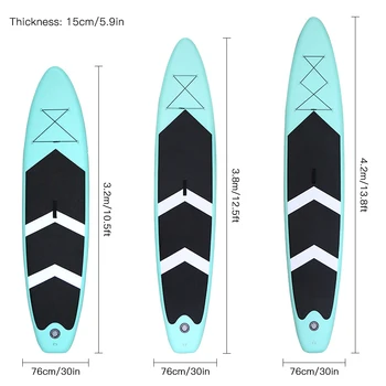 Napihljivi SUPs Stand up Paddle Board SUPs, Ultralahkih desko, surf krovu, vrečko, veslo, fin, zračna črpalka, popravilo kit, stopala vrvici