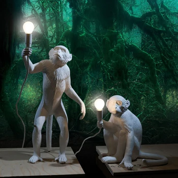 Nordijska LED Opica Svetilka Stenska Svetilka Osebnost Umetnosti Retro Industrijske Veter Prodajalne Gospodinjski Dnevna Soba Dekorativne Stenske Svetilke