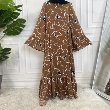 Nov Dizajn, Visoka Kakovost Satenasto Obleko Za Muslimanske Ženske Haljo Femme Eleganten Modni Lepa Muslimansko Obleko Ženske Musulman Kompleti