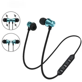 NOVE Magnetne Bluetooth Slušalke Šport Brezžične Slušalke Bluetooth Slušalka za Prostoročno Čepkov Z Mic Za Huawei Samsung Xiaomi