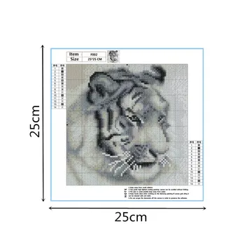 Novo 5D DIY diamond slikarstvo živali tiger celoten kvadratni krog diamond navzkrižno šiv tiskanje doma pohištvo zidana dekorativna darila