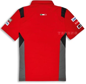 Novo Za Ducati Moto GP moška Polo Majica Rdeče Priložnostne Poletje Modni Krog Vratu Ulične Vrhovi Oblačila Superbike T-shirt